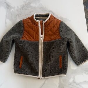 Old Navy Rust and Charcoal Quilted Jacket